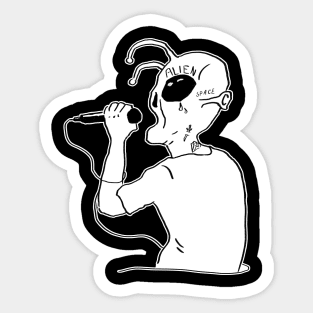 Lil Alien - rapper from space Sticker